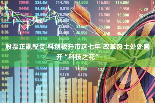 股票正规配资 科创板开市这七年 改革热土处处盛开“科技之花”